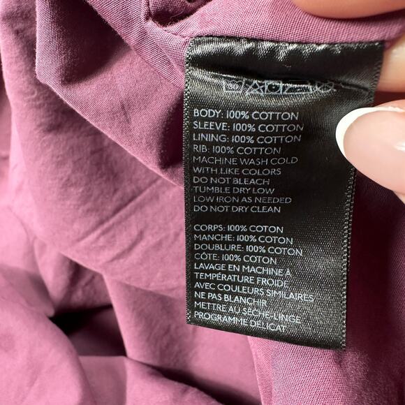 BDG Colorblock Varsity Black & Purple Long Sleeve Snap Front Bomber Jacket Small - Picture 6 of 12